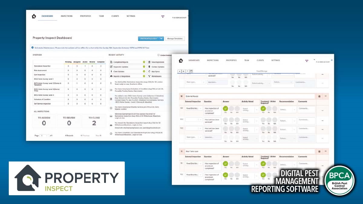 Property Inspect DIGITAL PEST MANAGEMENT REPORTING SOFTWARE Property Inspect DIGITAL PEST MANAGEMENT REPORTING SOFTWARE